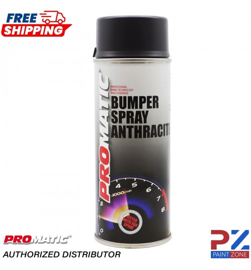 1 x Promatic Anthracite Bumper Spray Paint Aerosol 400ml Fast Drying