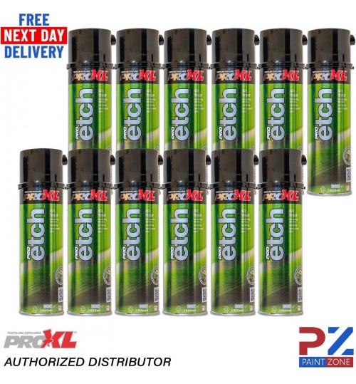 12X PRO XL PRO ETCH PRIMER AEROSOL SPRAY - 500ML PROXL HIGH QUALITY - GREY