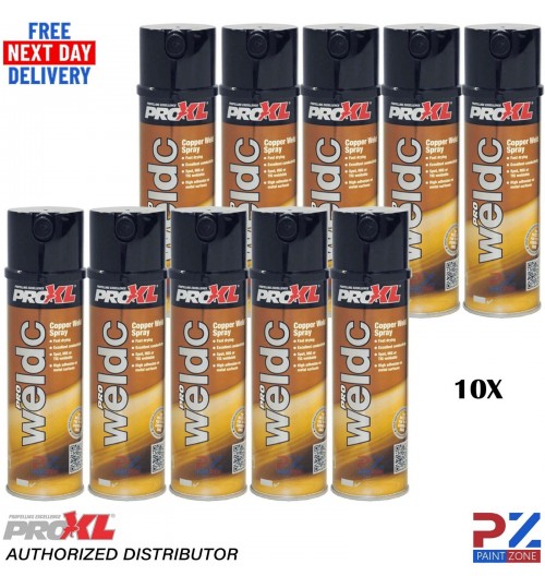 10X PRO XL PROWELDC COPPER WELD THROUGH PRIMER AEROSOL 500ML - PROXL