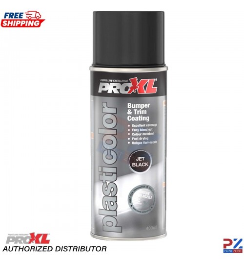 PROXL Bumper Trim Paint 400ML Spray Jet Black PC5JB Plasticolor