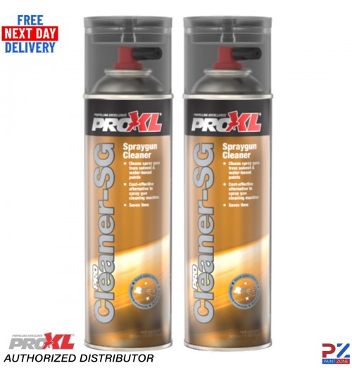 2x ProXL ProCLEANERSG Spray Gun Cleaner 500ml – High Performance Aerosol