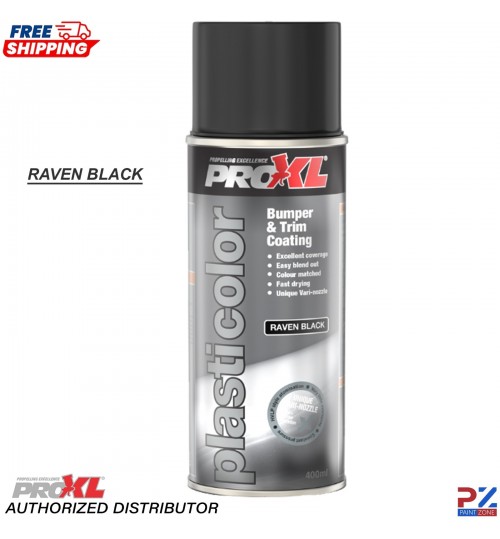 ProXL Plasticolor 1K Bumper & Trim Coating 400ml – Raven Black Flexible Plastic