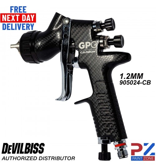 DeVilbiss Carbon Edition GPG 1.2mm General Purpose Setup Spray Gun 905024-CB