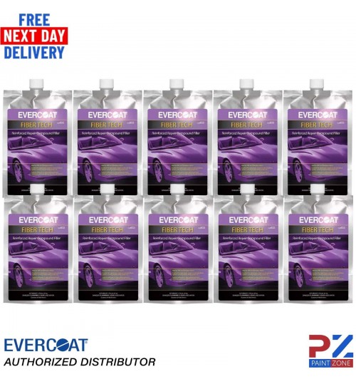 10x EVERCOAT FIBER TECH REINFORCED REPAIR COMPOUND FILLER 709ML INC HARDENER
