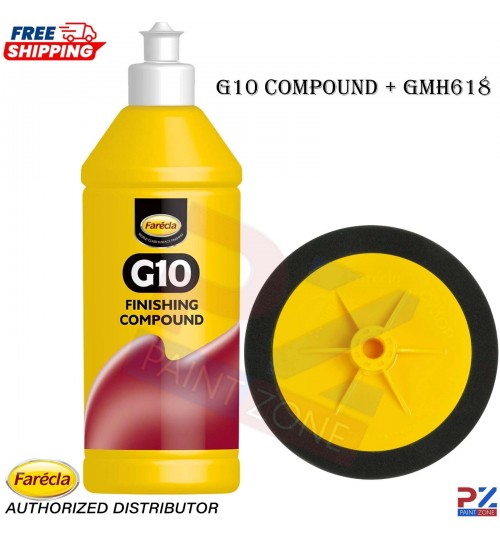 Farecla G10 500ml Finishing Polish & Black Pad – Car Paint Restoration Combo