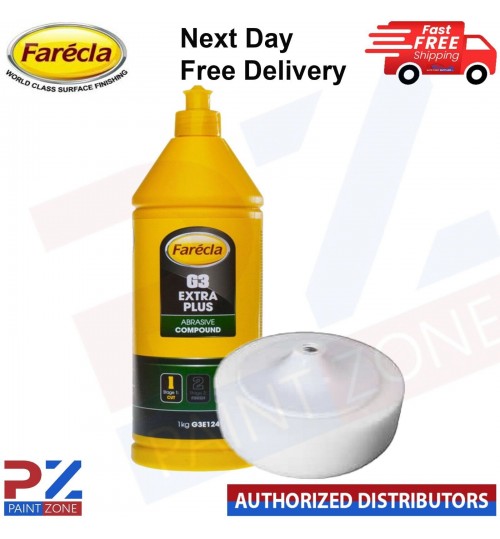 Farecla G3E124 G3 Extra Plus ABRASIVE Compound 1kg WITH STARCHEM WHITE G MOP 1X