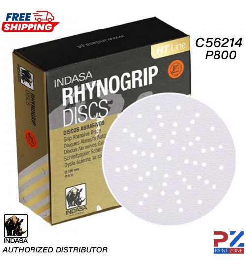 INDASA C56214 HT LINE ULTRAVENT GRIP SANDING DISCS 150MM PK50 - P800