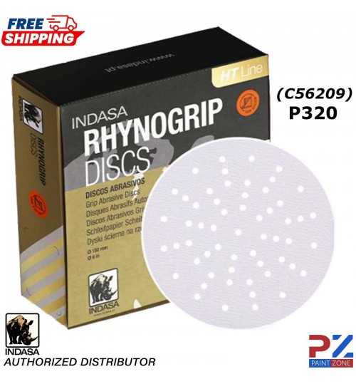 INDASA C56209 HT LINE ULTRAVENT GRIP SANDING DISCS 150MM PK50 - P320