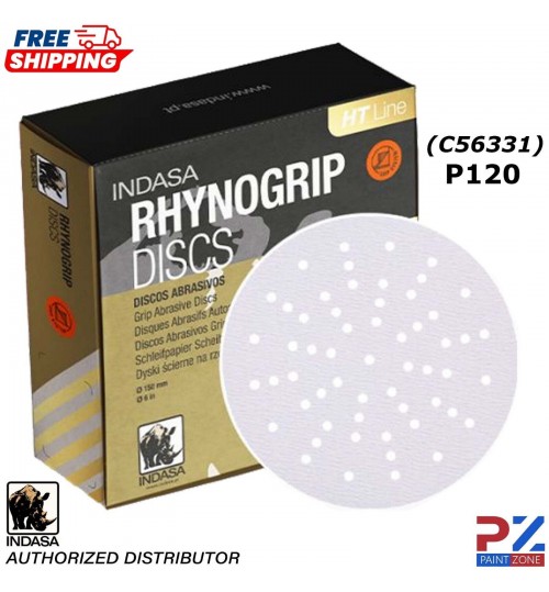 INDASA C56331 HT LINE ULTRAVENT GRIP SANDING DISCS 150MM PK50 - P120
