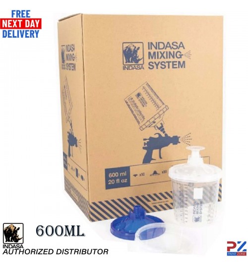 Indasa 600ml Mixing System Kit - Blue Filter 125µm -Paint Prep Supplies (611265)