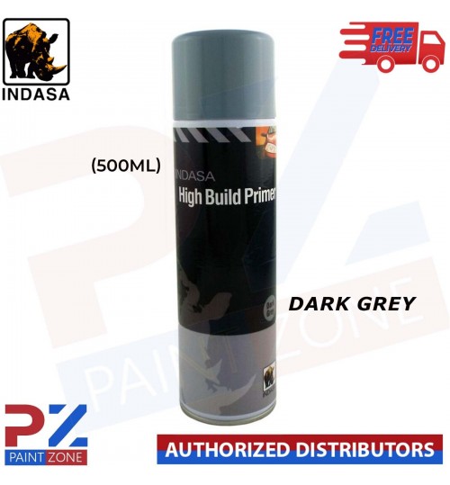 1x Indasa High Build Primer Aerosol Dark Grey Spray Paint 500ml