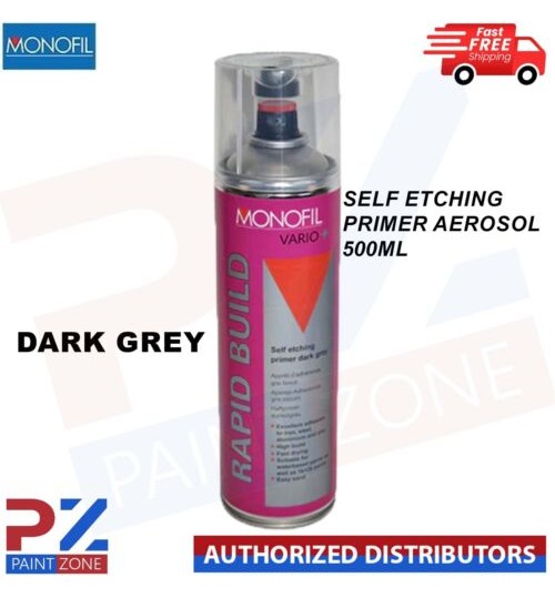 MONOFIL VARIO+ RAPID BUILD SELF ETCHING PRIMER DARK GREY Aerosol 500ml