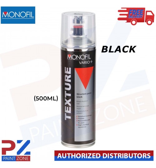 MONOFIL VARIO+ TEXTURE COATING BLACK BUMPER PAINT Aerosol 500ml