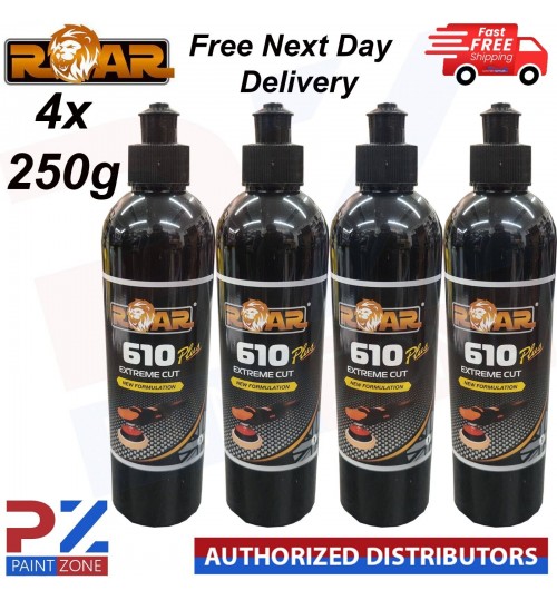 4X ROAR 610 PLUS EXTREME CUT NEW FORMULATION FINISHING POLISH HIGH GLOSS 250ML