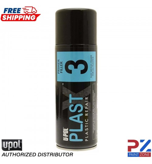 Upol PlastX3 Primer Filler Aerosol UPOL Plastic Bumper/Trim Paint PLAS/3 400ml