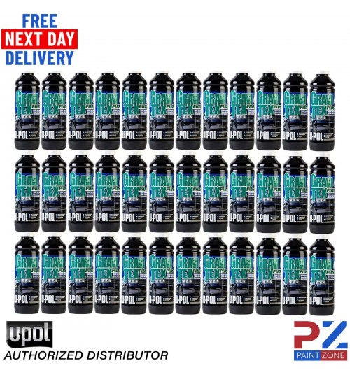 36X U-POL GRAVITEX PLUS HS STONE CHIP COATING PROTECTER 1LTR - WHITE