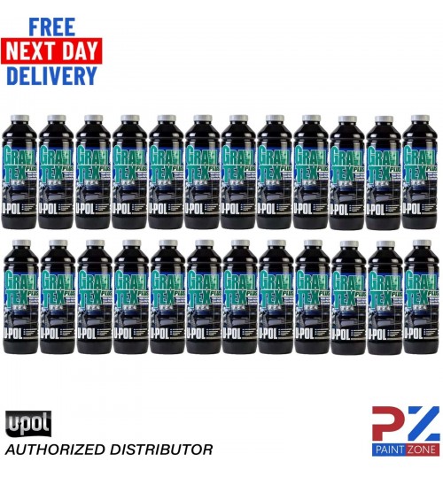 24X U-POL GRAVITEX PLUS HS STONE CHIP COATING UPOL, PROTECTER 1LTR -GREY