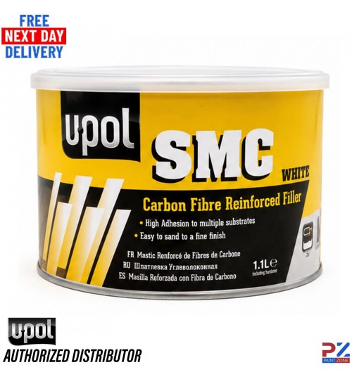 UPOL SMC White 1.1L – Easy Sand Plastic Filler for High Adhesion Repairs