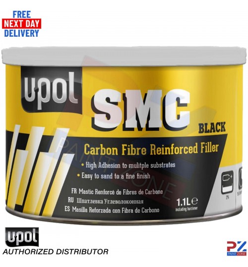 UPOL SMC Black 1.1L – Easy Sand Plastic Filler for High Adhesion Repairs