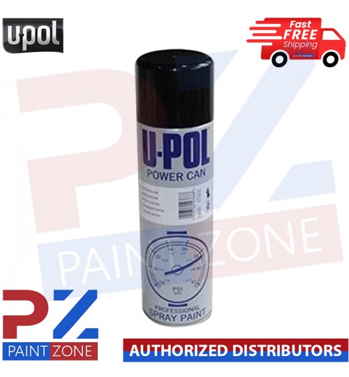UPol Power Can BLACK Spray Aerosol Anti-Corrosive Metal 500ml