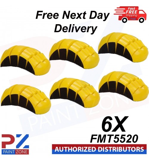 6X HAND BLOCK FLATTING RUBBING DA SANDING DISC FLEXIBLE 6 INCH HOOK LOOP FMT5520