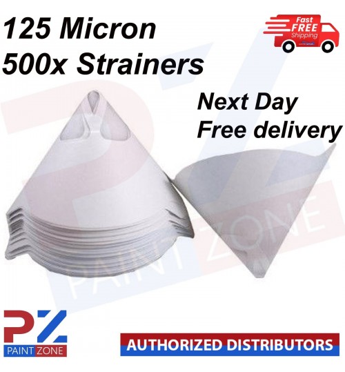 500x Paper Filter 125 Micron Paint Strainer Fine Mesh Paper Filter