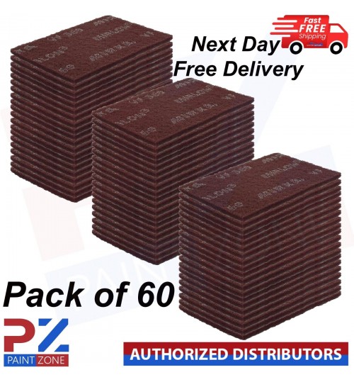 Scotch Red Very Fine 360 Grit 60x Hand Finishing Pads - Next Day Free Delivery