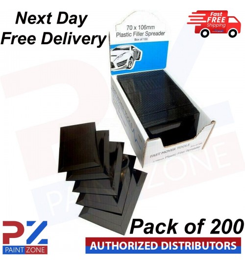 200x CAR BODY FILLER PLASTIC TYPE FILLER SPREADER FLEXIBLE/BODY SHOP & DIY