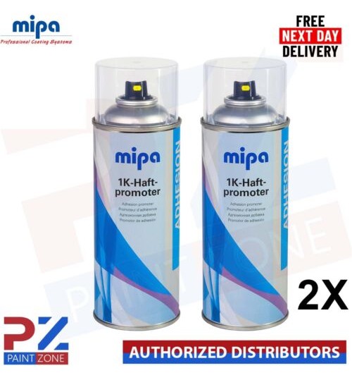 2x MIPA 1K ADHESION PROMOTER Spray Transparent UV Resistant Paint Aerosol 400ml