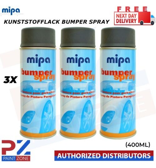 3x MIPA Kunststofflack Bumper Spray PIERRE A FUSIL 400ml