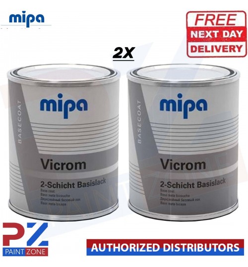 2x MIPA VICROM CHROME EFFECT PAINT 1 LTR