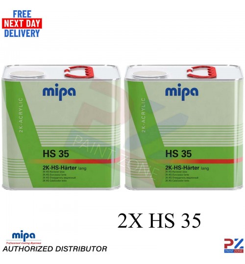 2x MIPA HS35 Hardener 2.5L – Slow 2K Acrylic for CC12, CC9, OC, CX4