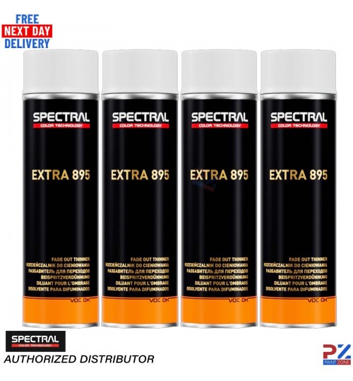 NOVOL Spectral Extra 895 Blending Thinner – 4 x 500ml Fade Out Spray Cans